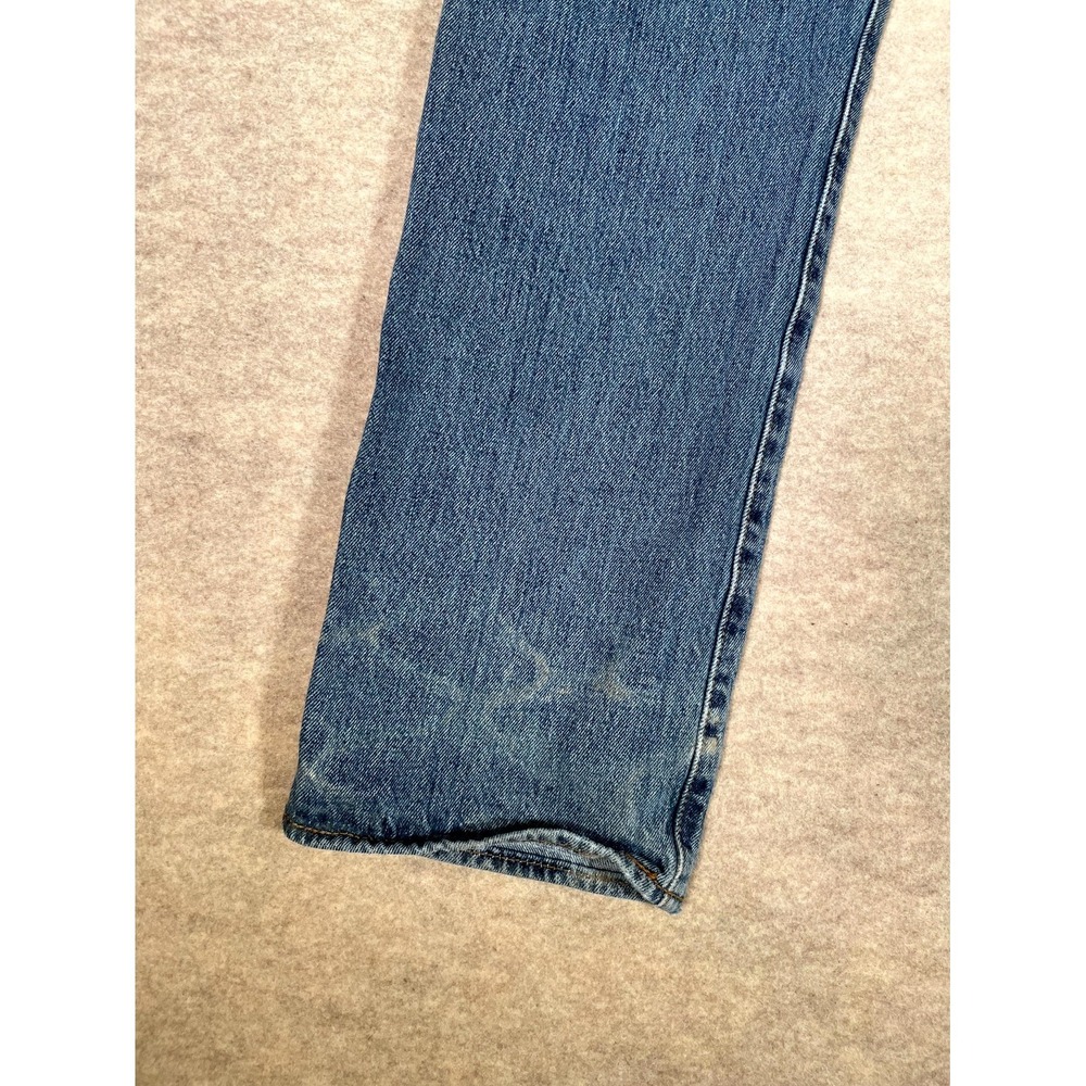 Levi's 501 Authentic Original Fit Jeans Mens 32x30 Blue Denim Cotton Button‎ Fly - Picture 9 of 16